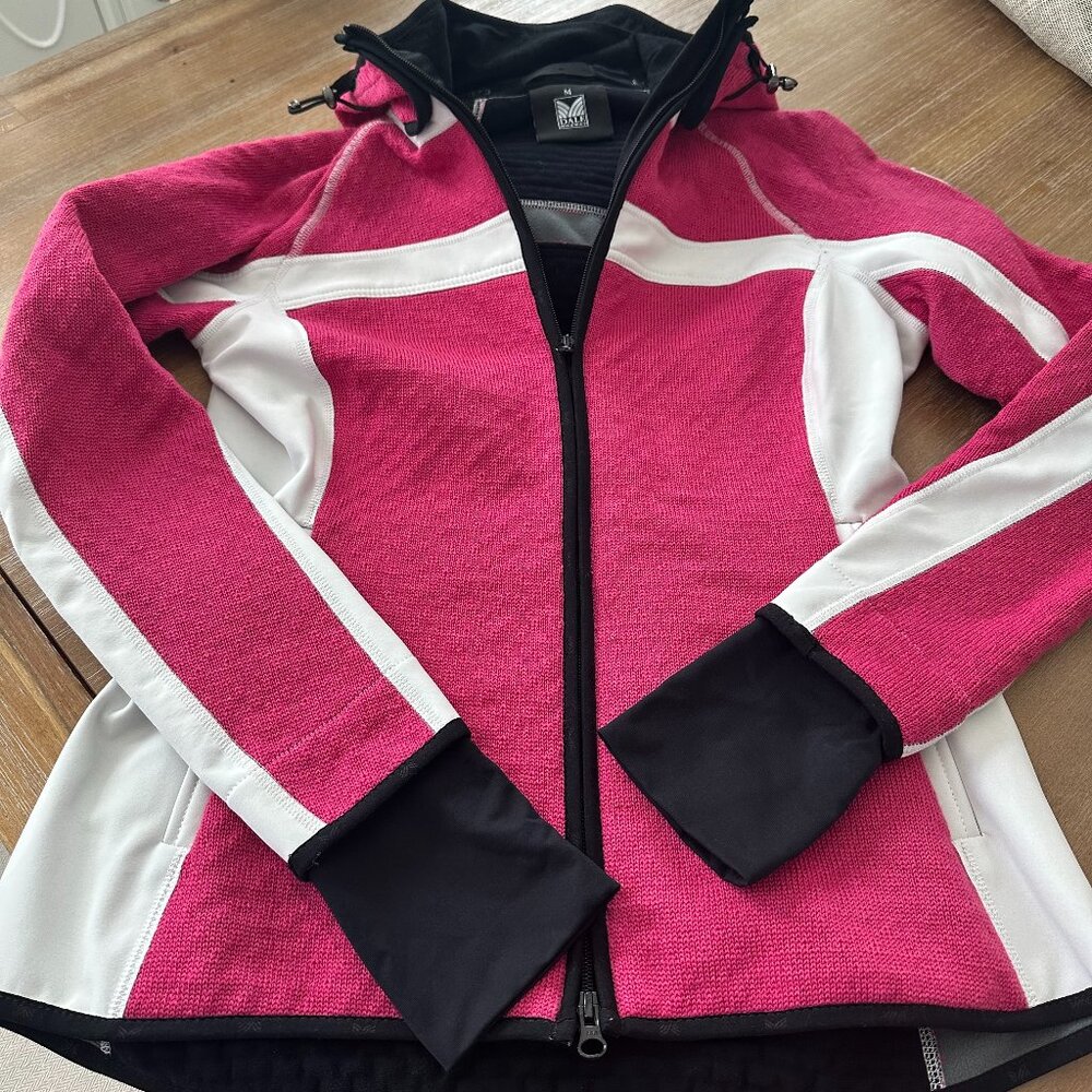 DALE OF NORWAY Pink Windstopper Wool Hooded Waterproof Ski Jacket Size M NWOT